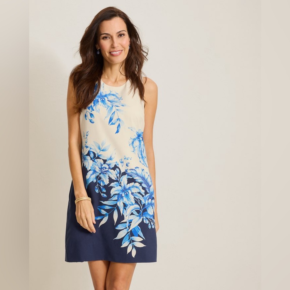 Tommy Bahama Flora Fresco Silk Shift Dress